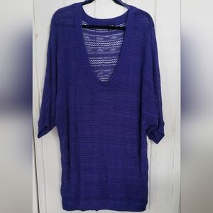Torrid Open Knit Scoop Neck Tunic Sweater Dress